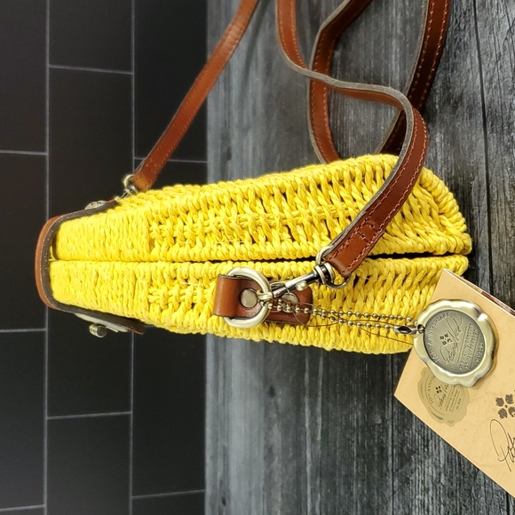 Patricia Nash Bags Patricia Nash Spring Wicker Bonella Goldenrod